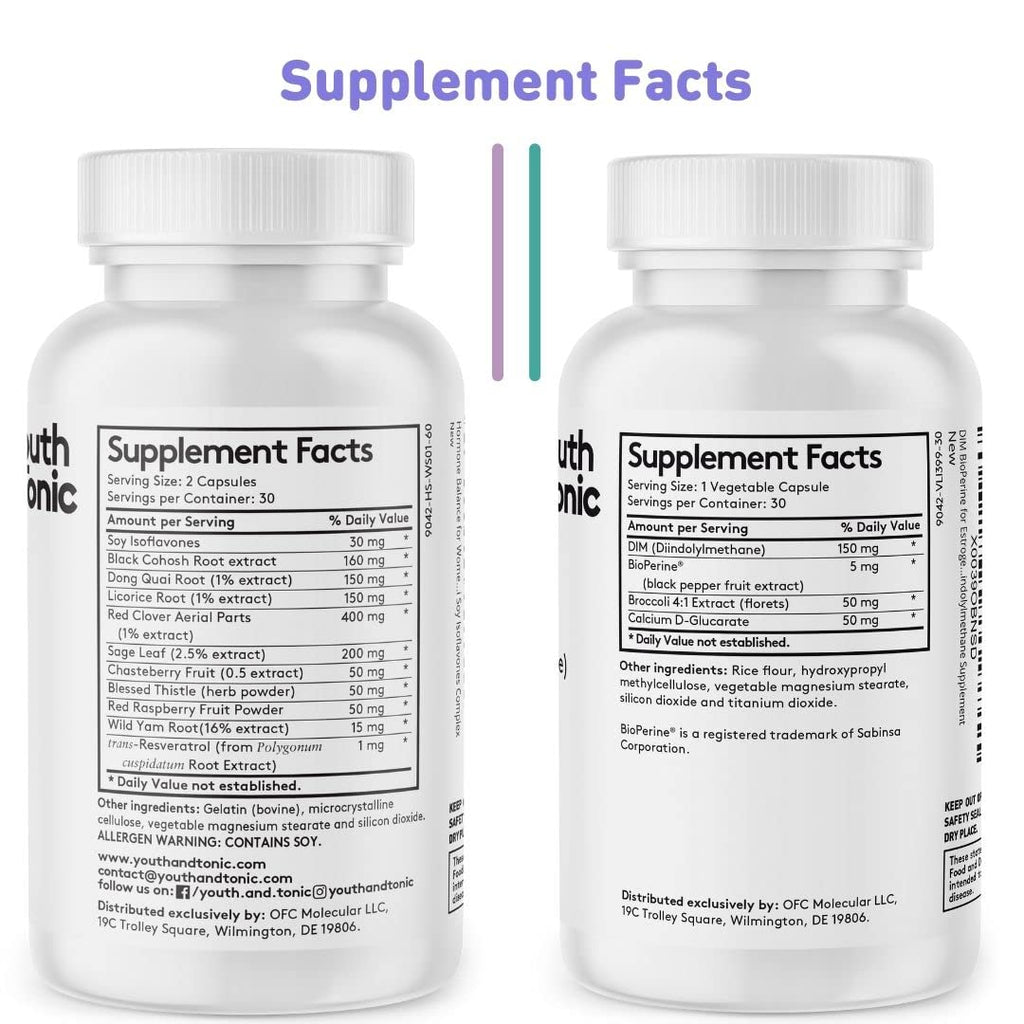 Youth & Tonic Perimenopause Hormone Balance Supplement - 90 Capsules - image 10