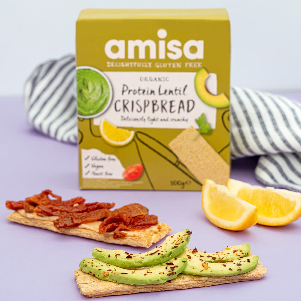 Amisa Organic Gluten-Free Protein Lentil Crispbread - 100g - image 3