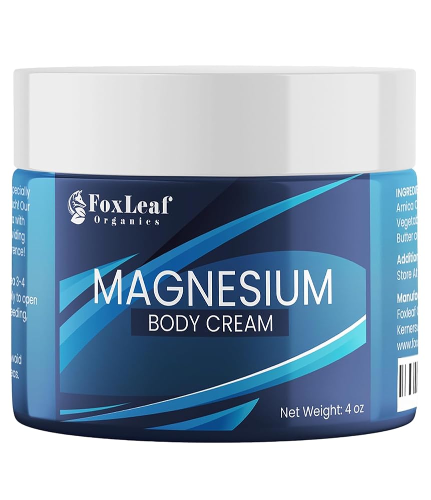 FOXLEAF Magnesium Chloride Topical Cream with Arnica & Lavender - 4 Fl Oz