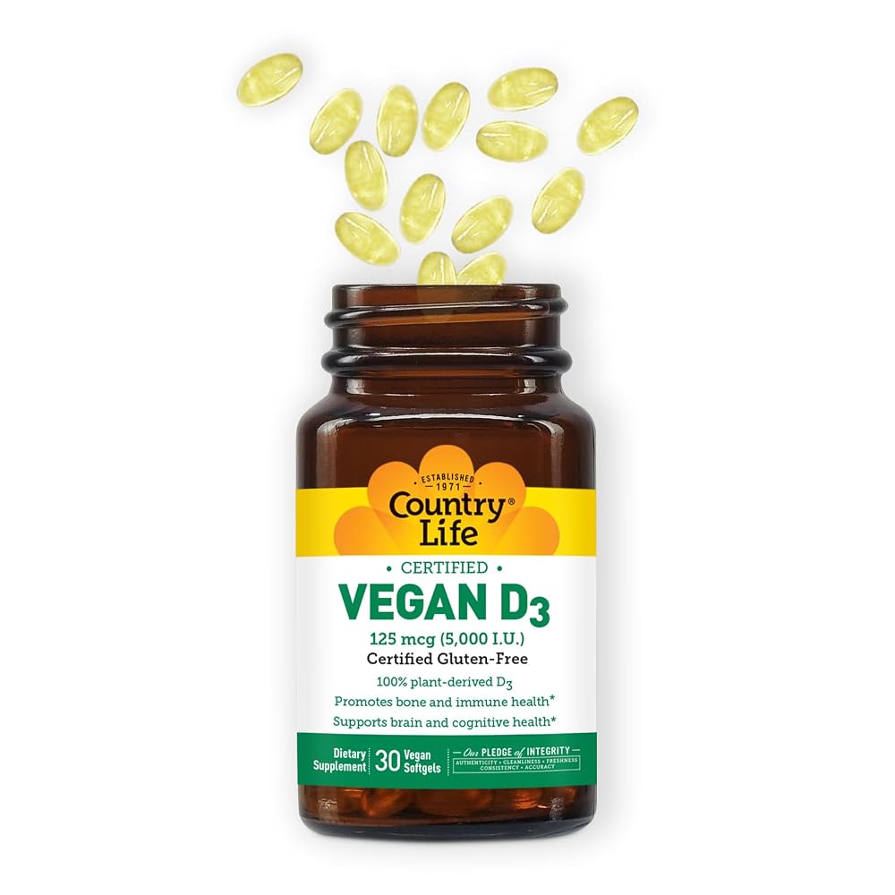 Country Life Vitamin D3 5000 IU Vegan - 30 Softgels - image 7