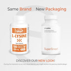 Supersmart L-Lysine 6000mg Essential Amino Acid - 180 Vegetarian Capsules - image 2