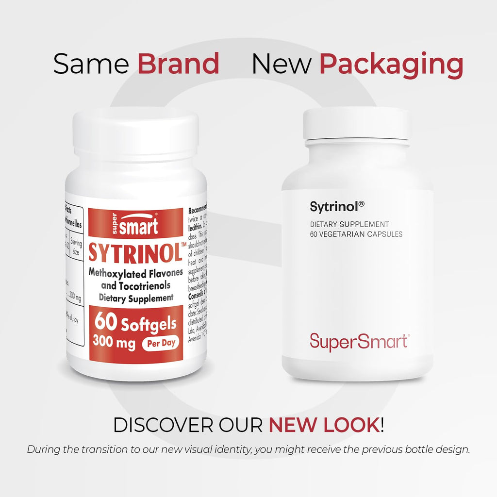Supersmart Sytrinol 300mg Citrus Bioflavonoids & Tocotrienols - 60 Softgels - image 2