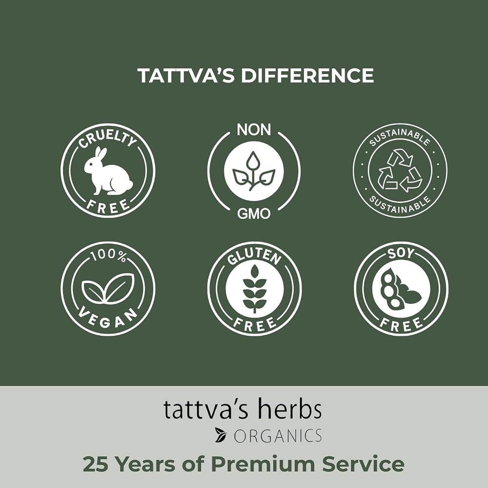 Tattva's Herbs Triphala Guggul Supplement 500mg - 120 Vegetarian Capsules - image 5