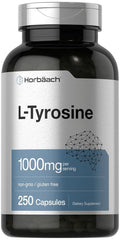 Horbäach L-Tyrosine 1000mg Amino Acid Supplement - 250 Capsules