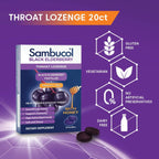Sambucol Black Elderberry Throat Lozenge with Honey - 40 Count - image 3