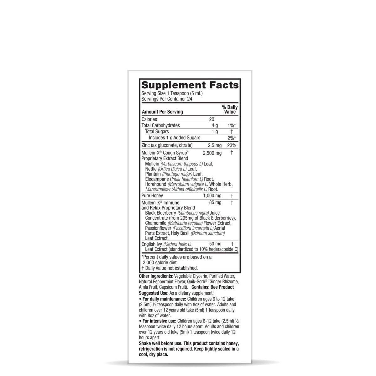 Nature's Answer Mullein-X Cough Syrup Immune Support - 4 Fl Oz - image 5