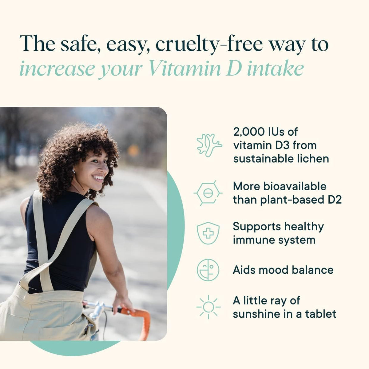 Ora Organic Vitamin D3 2000 IU Vegan Chewables - 30 Tablets - image 6