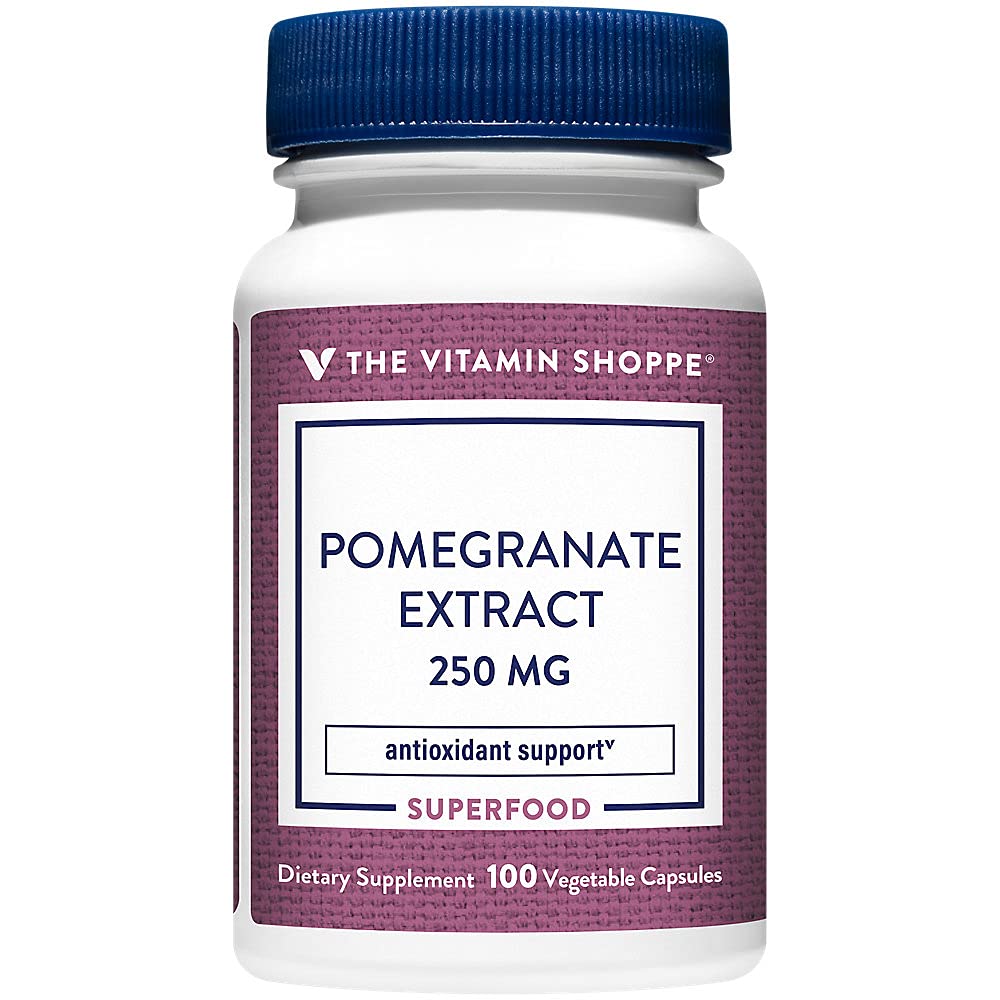 The Vitamin Shoppe Pomegranate Extract 250mg Antioxidant