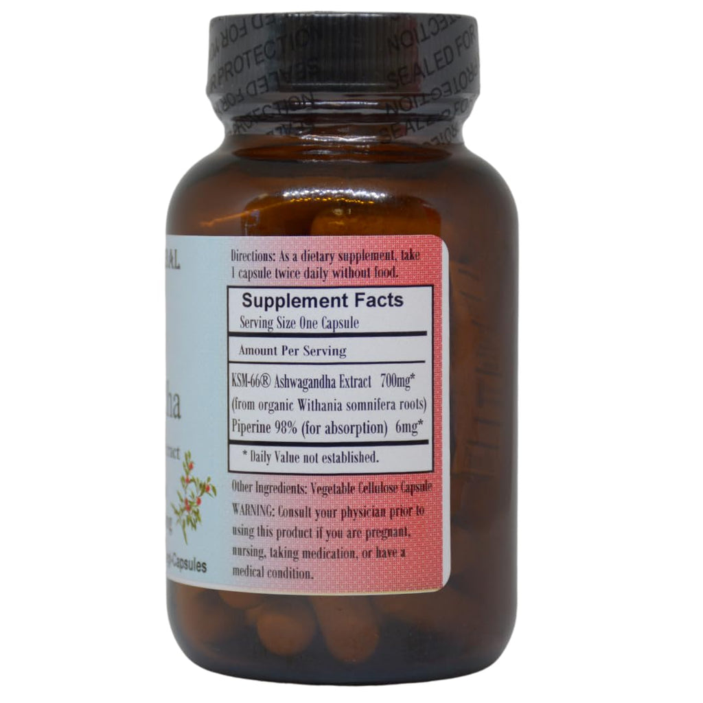 Barlowe's Herbal Elixirs KSM-66 Ashwagandha 5% Withanolides - 60 Capsules - image 2
