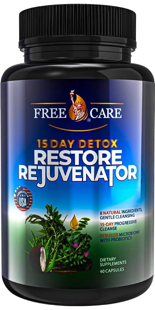 FreeCare Colon Cleanse 15+5 Day Upgrade Digestive Support - 40 Capsules