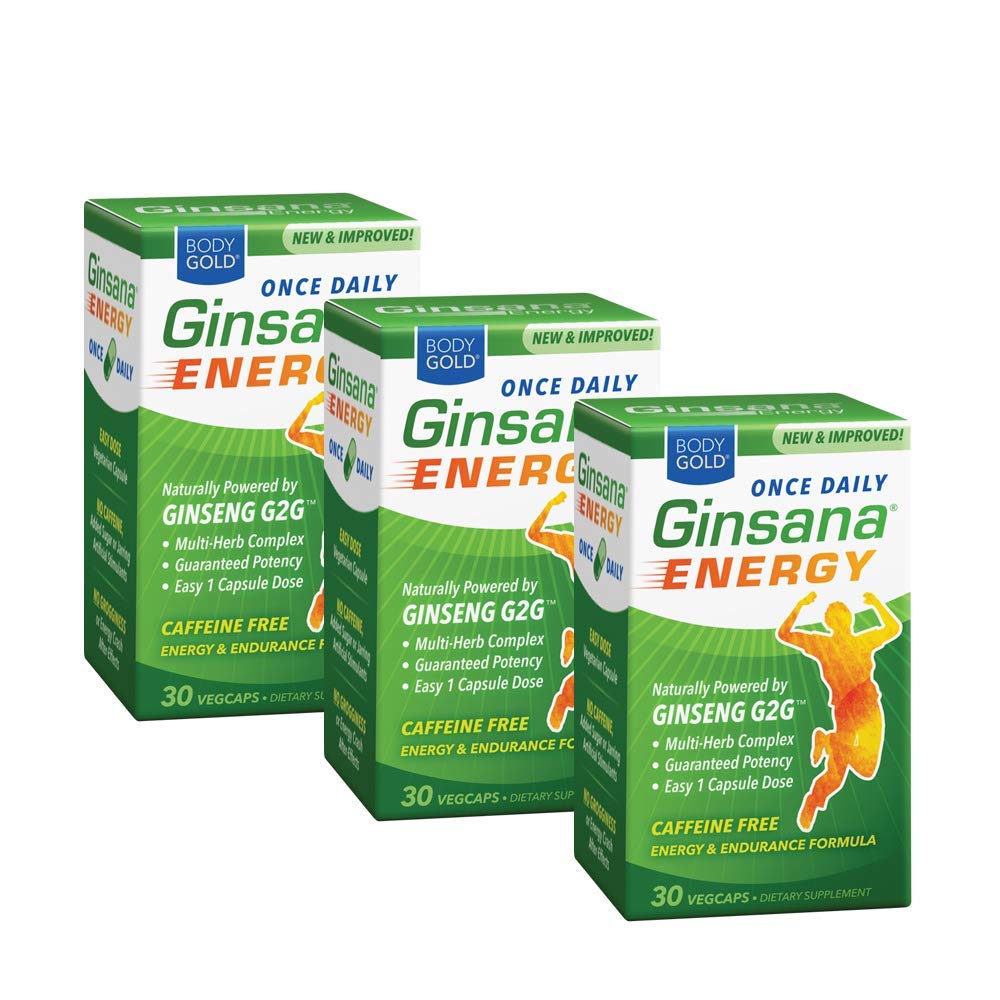 Body Gold Ginsana Energy, Once Daily