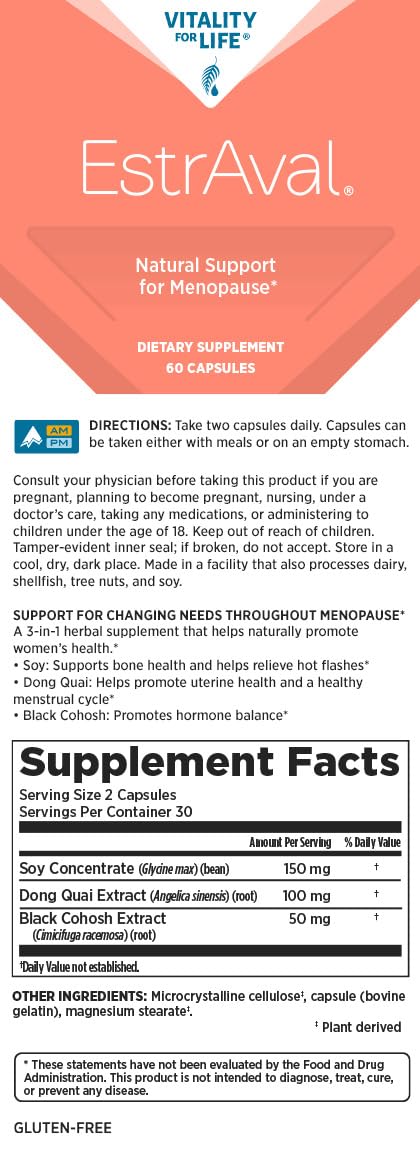 Melaleuca EstrAval Menopause Support - 60 Capsules - image 2