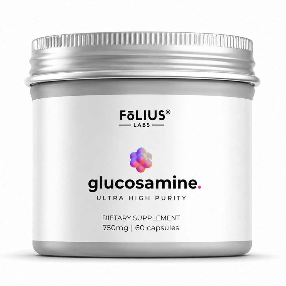 FOLIUS LABS Glucosamine Sulfate 750mg Joint Support - 60 Capsules