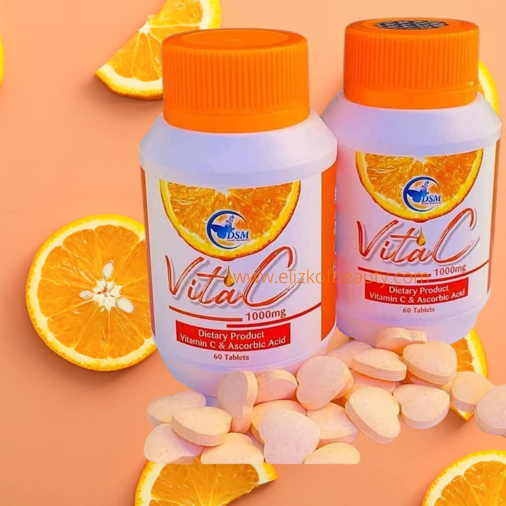 Elizkof Beauty Vitamin C 1000mg Chewable Tablets - 60 Tablets