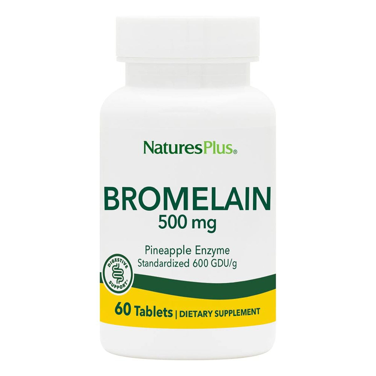 NaturesPlus Chewable Bromelain Enzyme - 60 Tablets