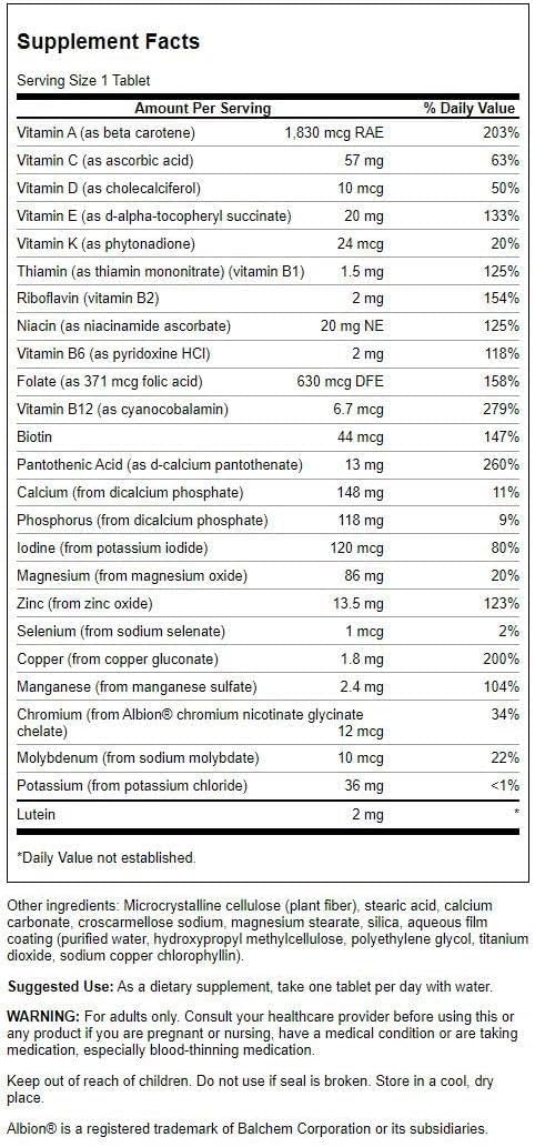 Swanson Geromulti Without Iron Multivitamin for Seniors - 100 Tablets - image 2