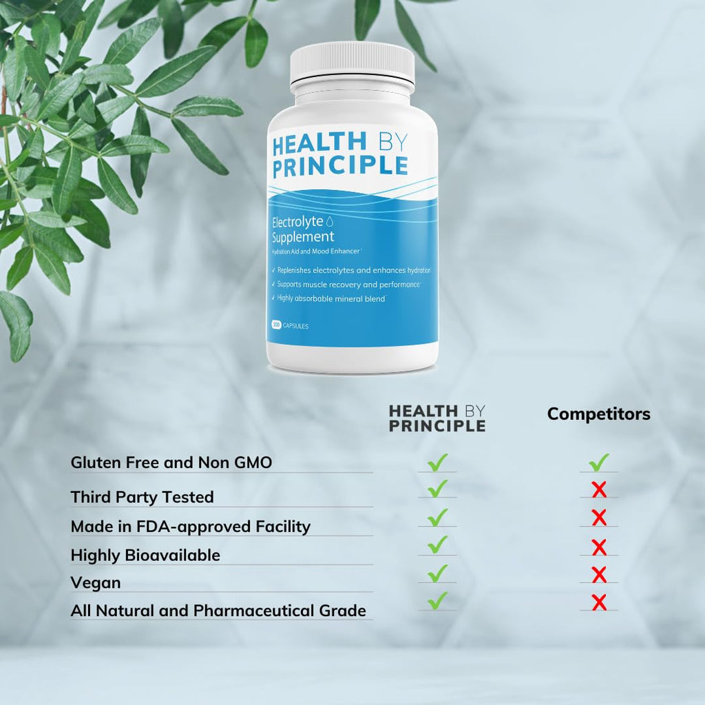 HEALTH BY PRINCIPLE Electrolyte Capsules Sodium & Potassium – 100 Vegan Capsules - image 2