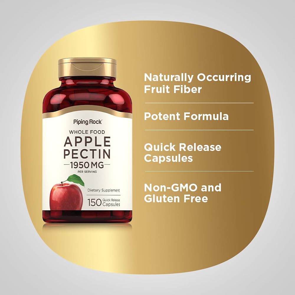 Piping Rock Apple Pectin Capsules 1950 mg - 150 Capsules - image 4