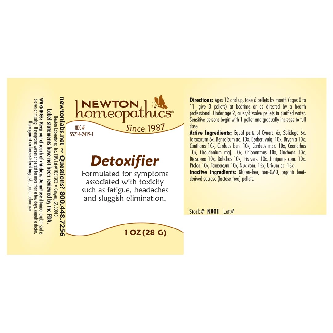Newton Homeopathics Detoxifier - 1 Oz Pellet - image 2