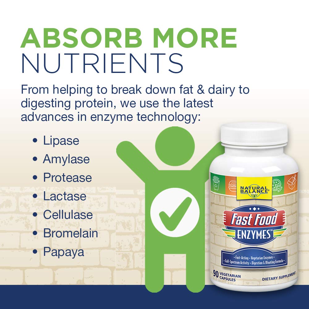 Natural Balance Fast Food Enzymes - 90 Vegetarian Capsules - image 3