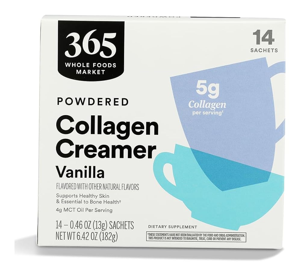 365 by Whole Foods Market Vanilla Collagen Creamer - 14 Packets - image 2