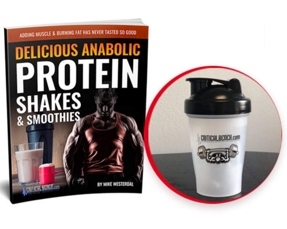 CriticalBench.com Protein Shakes Recipe Book with Drink Mixer Cup