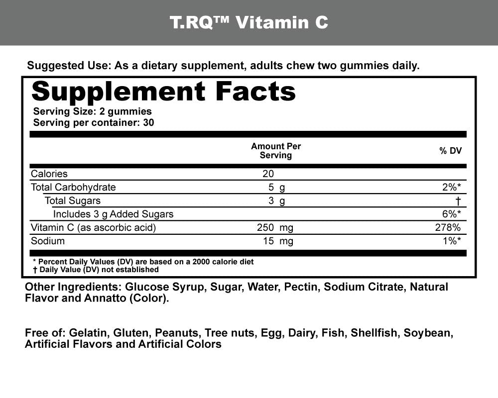 T.RQ Vitamin C Gummy Dietary Supplement - 60 Count - image 2