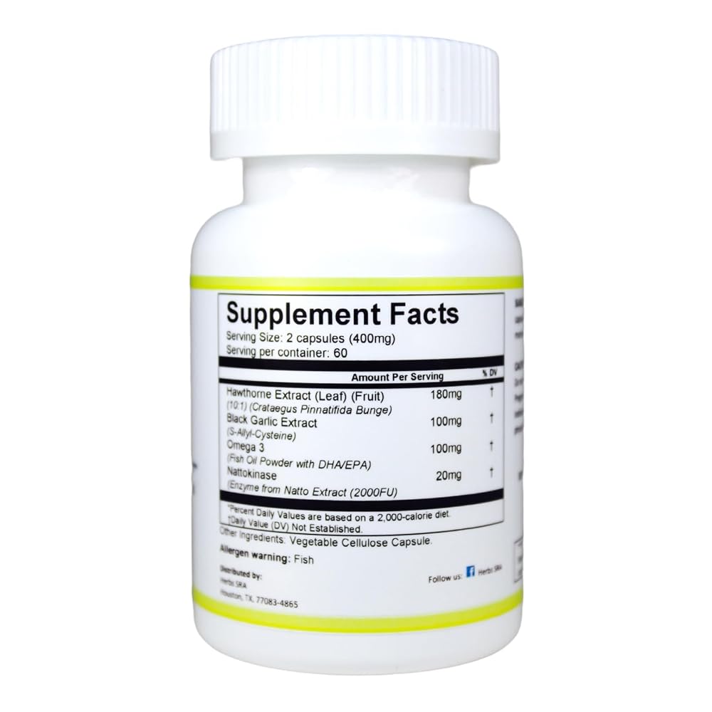 Herbs SRA Cardioclean Cardiovascular Support Supplement - image 2