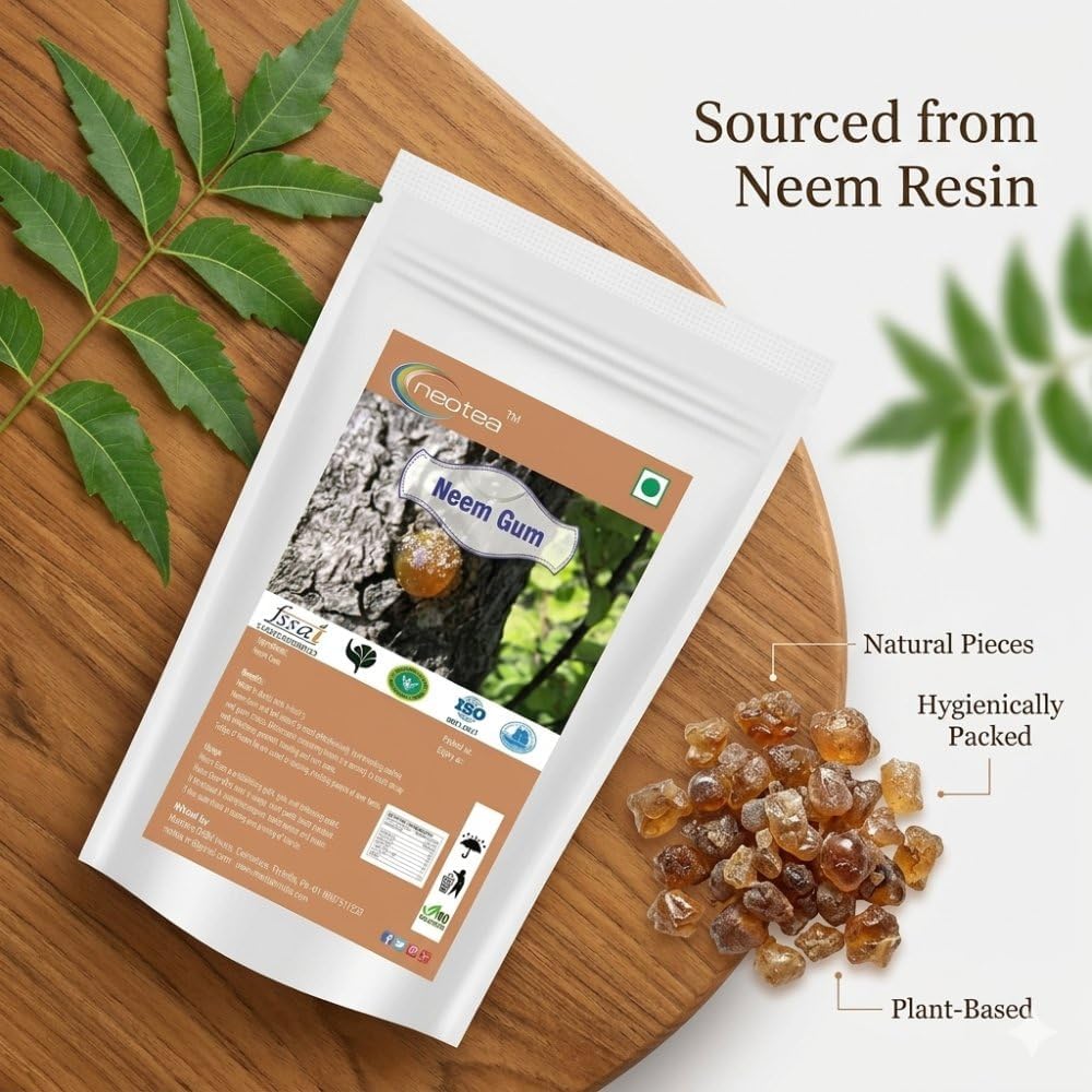 Neotea Dry Neem Gum Natural Herbal Resin - 200g - image 3