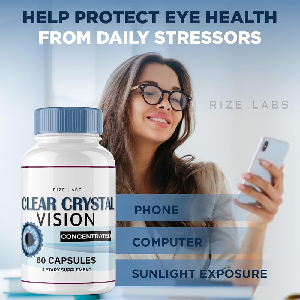 rize labs Clear Crystal Vision Eye Support Formula - 300 Capsules - image 6