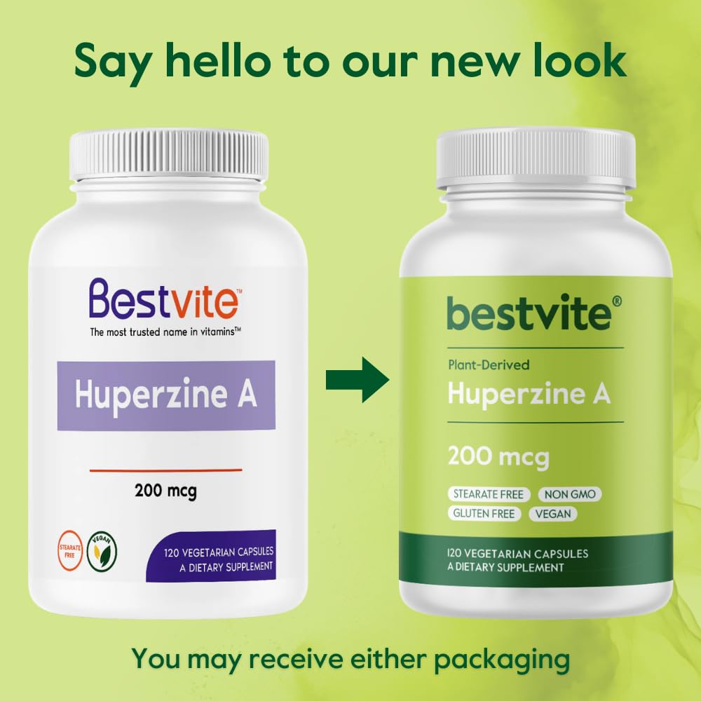 BESTVITE Huperzine A 200mcg Cognitive Support - 120 Vegetarian Capsules - image 4