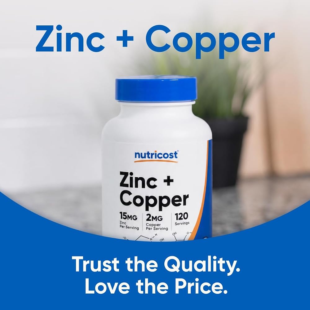 Nutricost Zinc + Copper Capsules - 120 Vegetarian Capsules - image 5