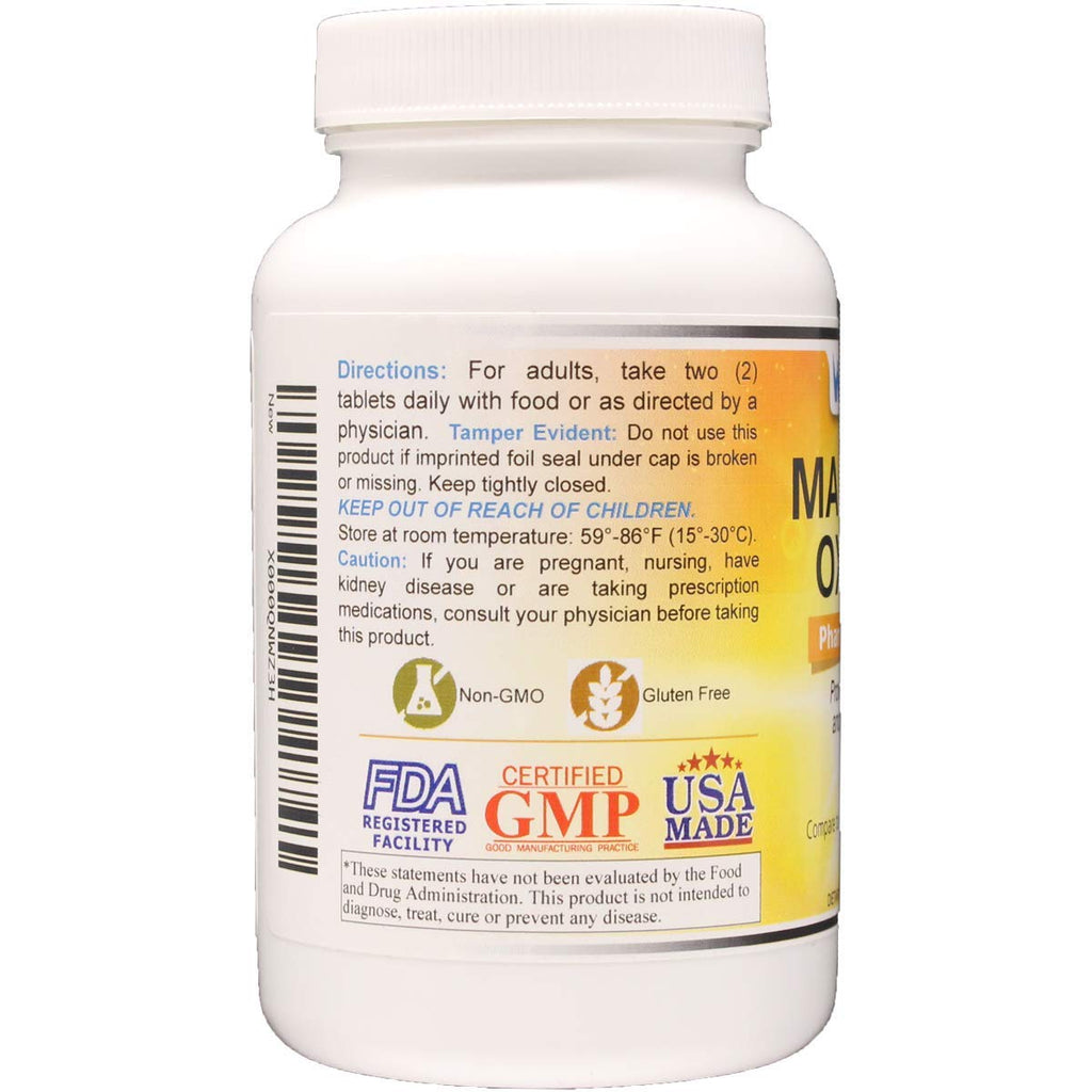 Wonder Laboratories Magnesium Oxide 400mg - 250 Tablets - image 3