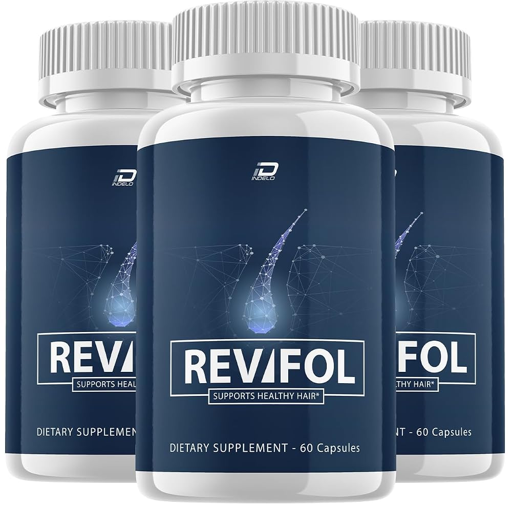 Indelo Revifol Hair Growth Support Supplement - 180 Capsules
