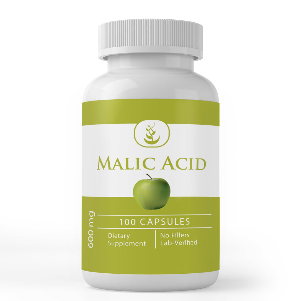 PURE ORIGINAL INGREDIENTS Malic Acid - 100 Capsules