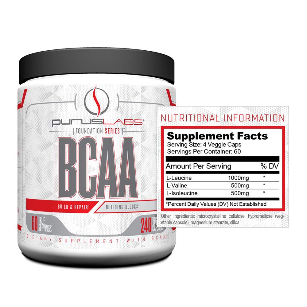 Purus Labs BCAA Capsules 2:1:1 Ratio - 240 Capsules - image 3