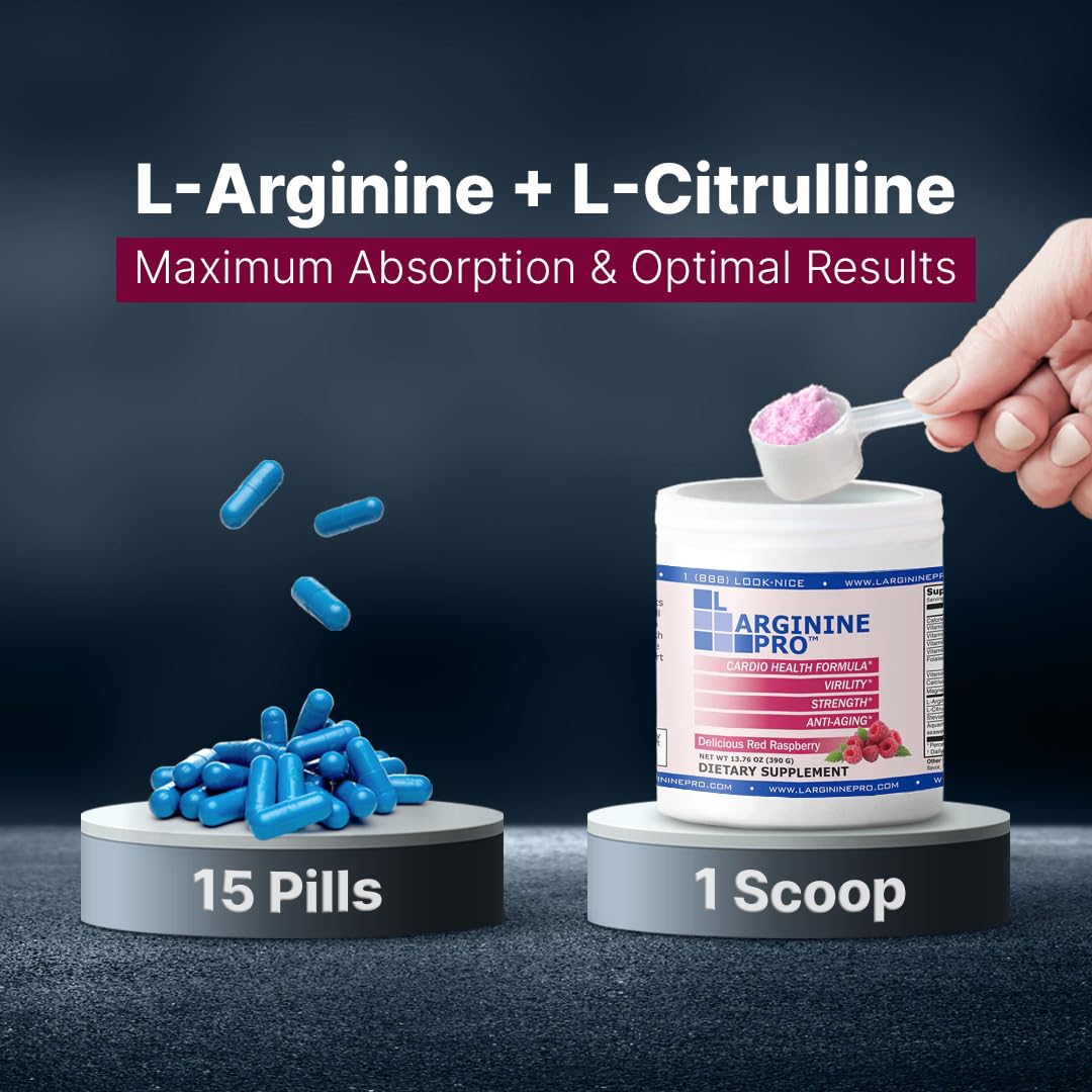 L-Arginine PRO Powder with L-Citrulline - 3 Jars - image 9