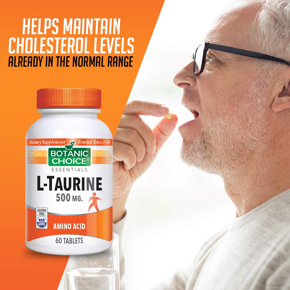 Botanic Choice L-Taurine 500mg Amino Acid - 60 Capsules - image 6