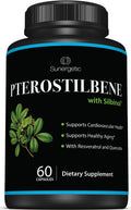Sunergetic Pterostilbene with Resveratrol & Quercetin - 60 Capsules