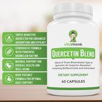 VitaMonk Quercetin with Bromelain Immune Support - 60 Capsules - image 2