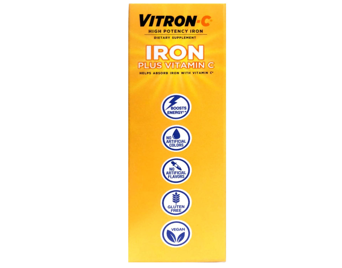 Vitron-C High Potency Iron Supplement - 60 Tablets - image 4
