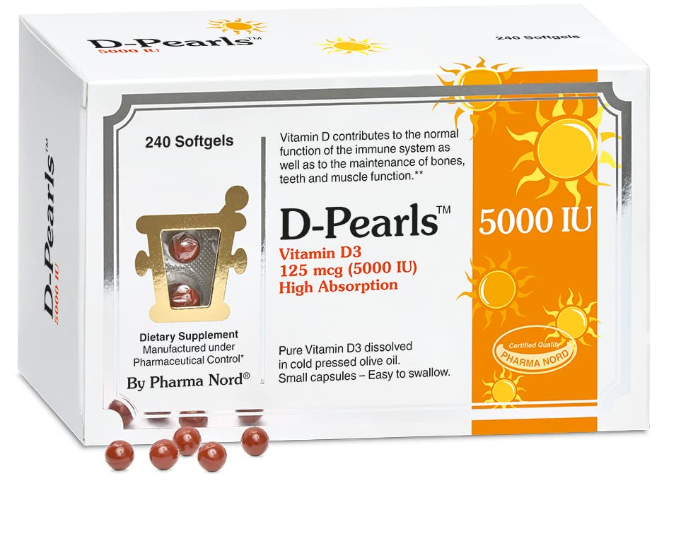 Pharma Nord D-Pearls 5000 iu (125 mcg) High Potency Vitamin D3