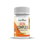 NutritiPure Iron Complex with Carbonyl Iron & B Vitamins - 60 Capsules