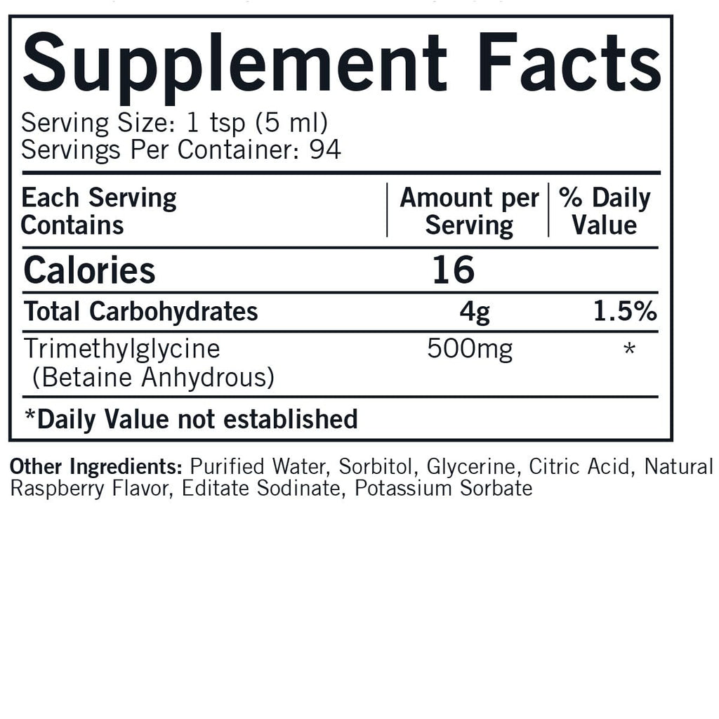 Kirkman TMG Trimethylglycine Liquid - 16 oz - image 2
