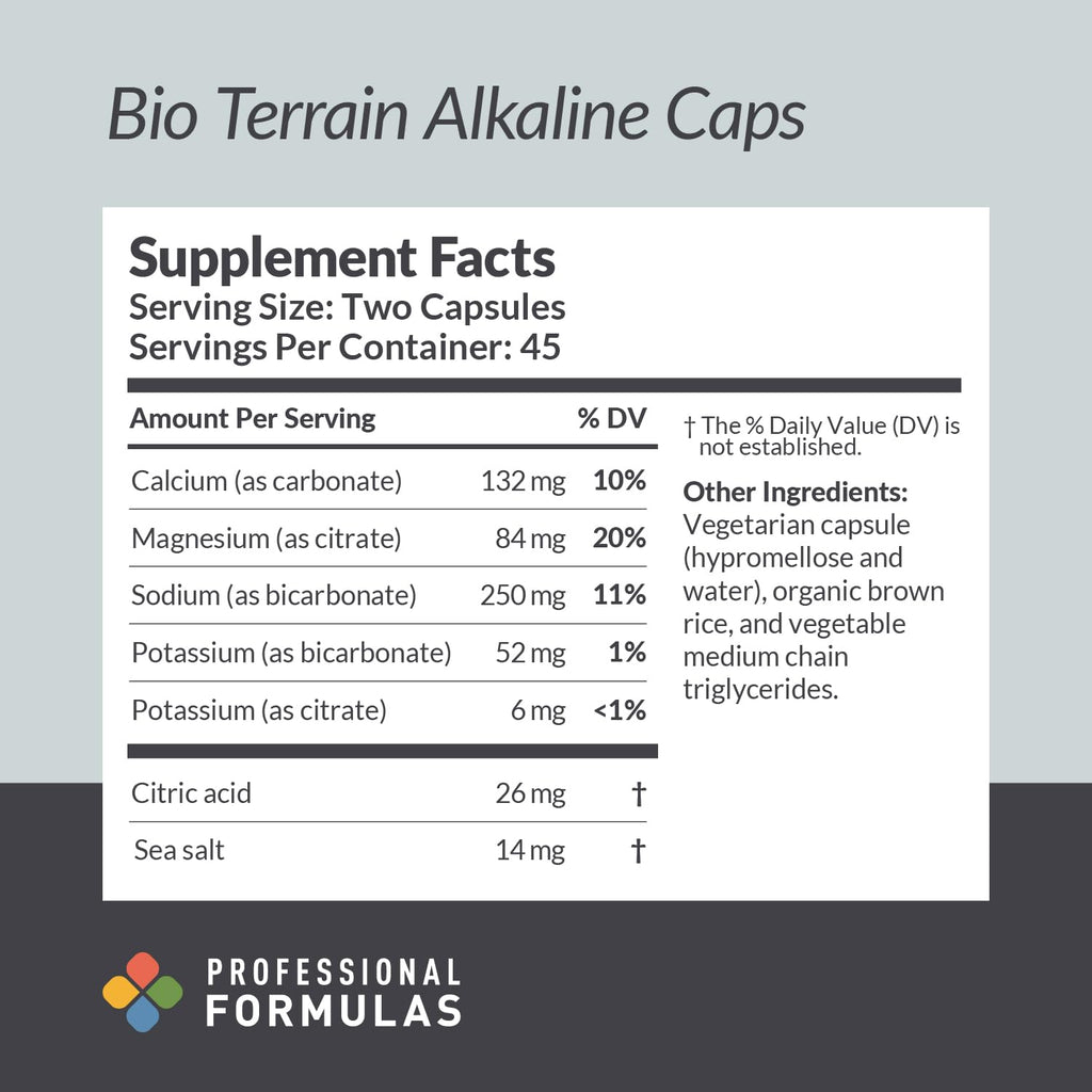 Professional Formulas Bio Terrain Alkaline Caps pH Balance - 90 Capsules - image 2