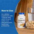 Nutricost Ashwagandha Herbal Supplement 600mg Capsules