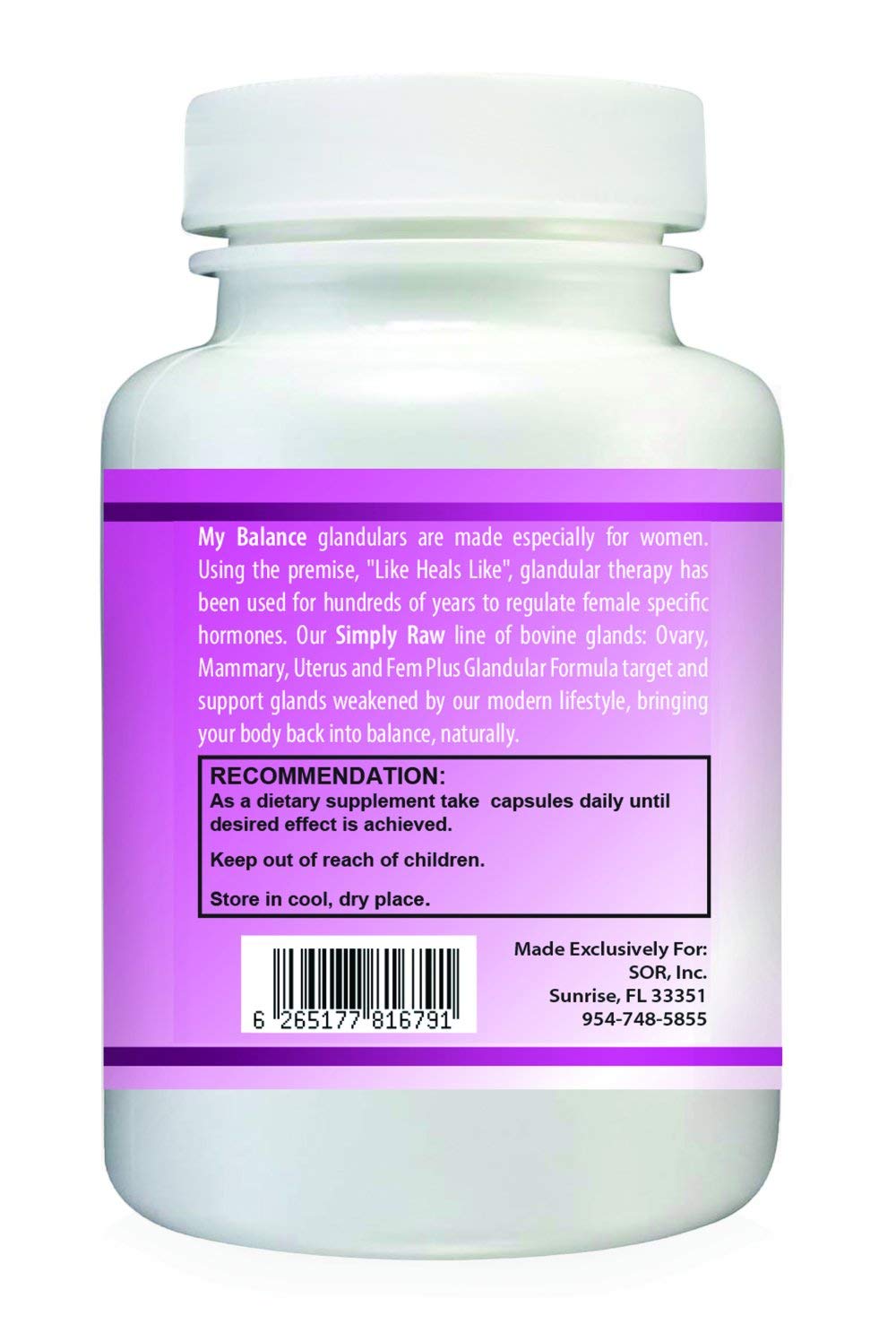 My Balance Simply Raw Mammary Glandular 400 mg - 100 Capsules - image 3