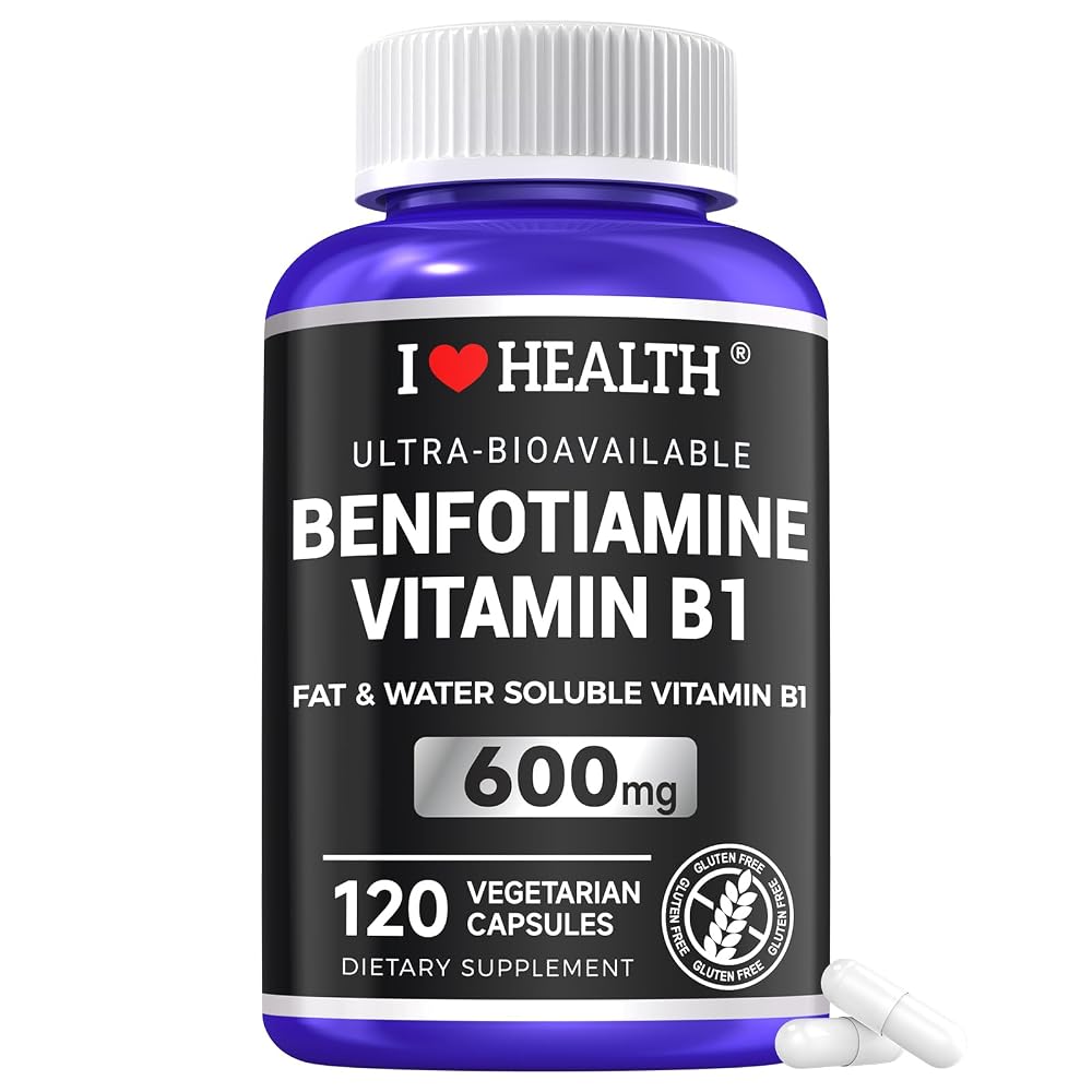 I LOVE HEALTH Vitamin B1 500mg with Benfotiamine 20mg