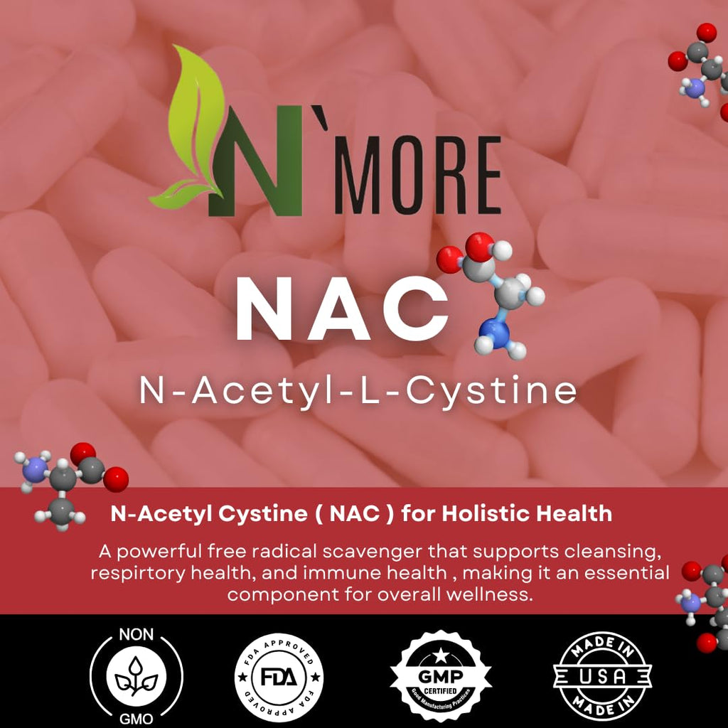 N'More Pure NAC 600mg - 60 Vegetarian Capsules - image 9