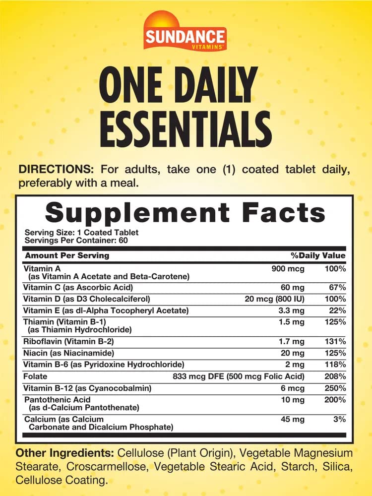 Sundance Vitamins One Daily Multivitamin - 60 Tablets - image 2